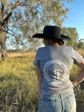 Load image into Gallery viewer, Ladies Grey V-neck Paddock Tee
