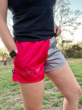 Load image into Gallery viewer, Hot Pink/Grey Footy Shorts - Unisex
